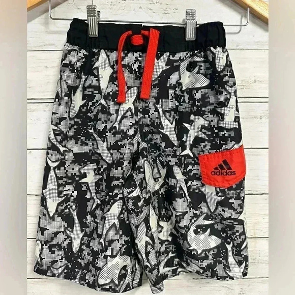 Adidas Boys Swim Trunks Size Small - Picture 1 of 5